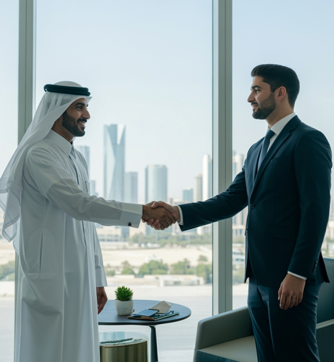 Law Consultants in Dubai Greeting Clients